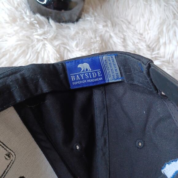 California Republic Hat Bay Side Cap Black White License Plate Snapback OS - Picture 4 of 5